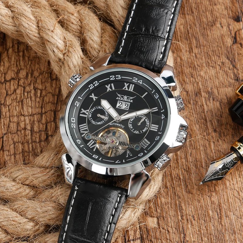 2019 Nowy modny Mens Strap Automatyczne zegarek na nadgarstek266c