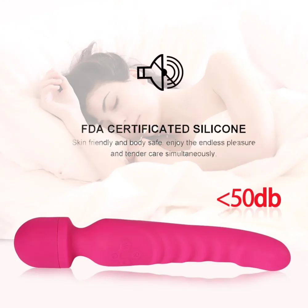 Vibromasseur point G chauffant, stimulateur chauffant et rechargeable pour le plaisir clitoridien féminin, silencieux, étanche, puissant masseur de baguette de clitoris personnel pour femme