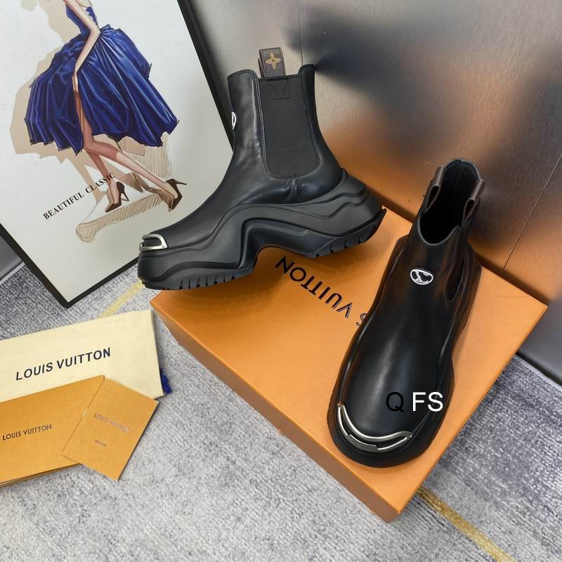 Bodendesignerinnen Frauen Schuhe Welle Sohle schwarze Leder Frauen Bootsplattform Ein runder Zehen Luxus Scarpe Klassische lässige Outdoor -Chaussure im Freien