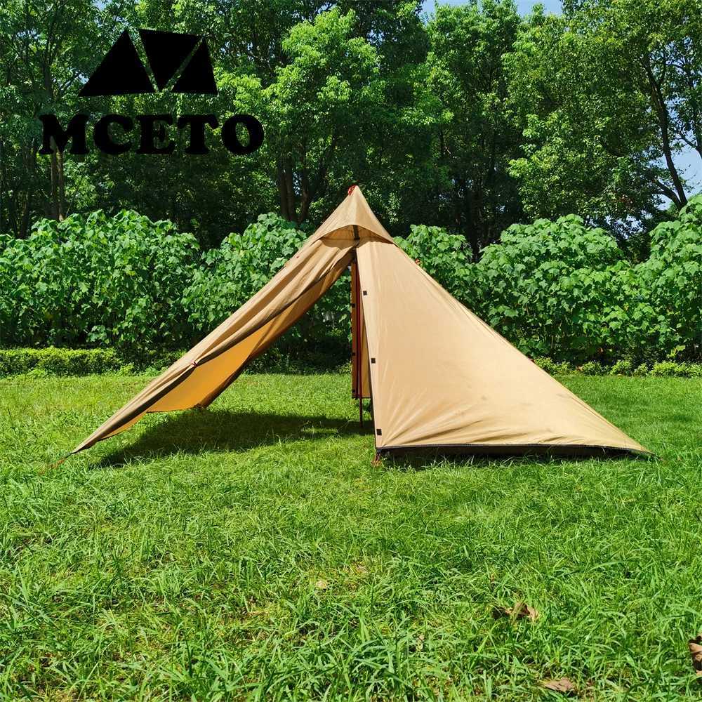 Zelte und Unterstände MCETO 2-Personen-Tipi-Rainfly-Hot-Zelt 270 cm, leicht, Jagd, Familie, Team, Rucksackreisen, Camping, Wanderausrüstung 240322