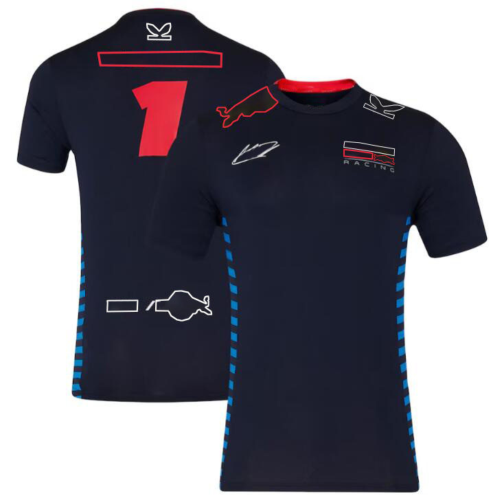 Polo de course F1, t-shirt à manches courtes de l'équipe d'été, même personnalisé, 2024