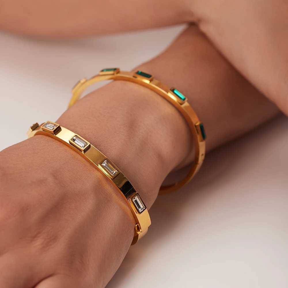 Cadeia Uworld Aço inoxidável Bracelet de corrente de ouro