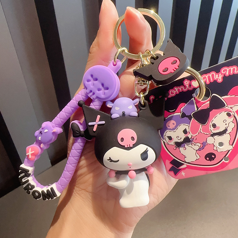 Wholesale of cute quicksand anime doll pendants, Kawaii fashion shoes, doll keychains, car bags, pendants, children's gifts