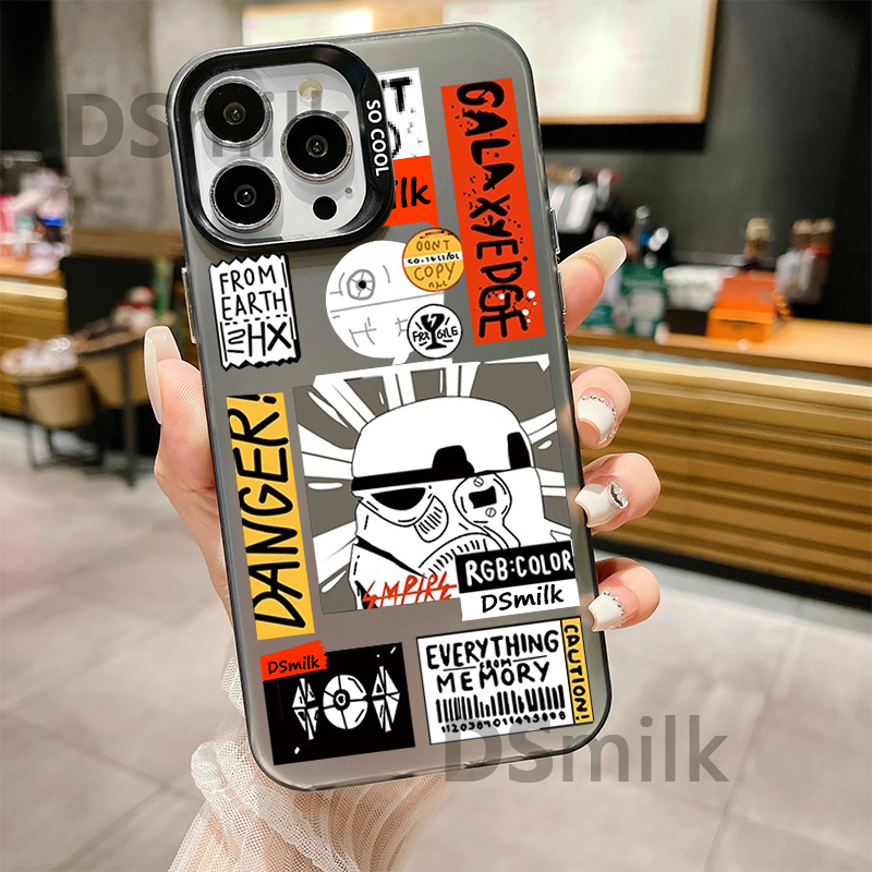 Anime Stijl Telefoon Case Voor Iphone 15 14 13 Pro 12 11 Pro Xs X Xr Max Aurora Hard pc Tpu Gevallen Back Cover