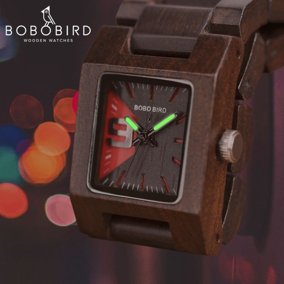 BOBO BIRD 25 мм Маленькие женские часы Деревянные кварцевые наручные часы Часы Подарки подруге Relogio Feminino в деревянной коробке CX20072234n