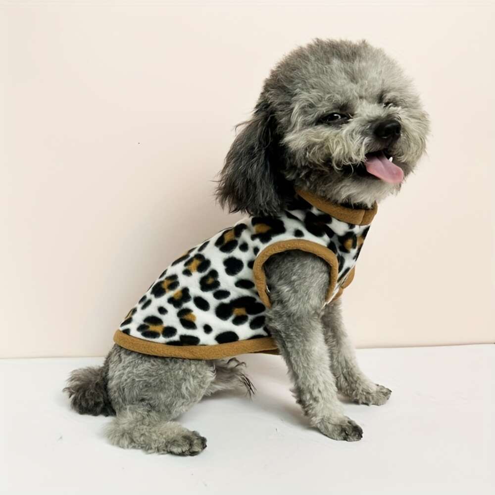 Sweater de chiens Pullover à imprimé léopard Shinubi: Cyy, élégant parfait pour l'automne, l'hiver - s'adapte à toutes les tailles