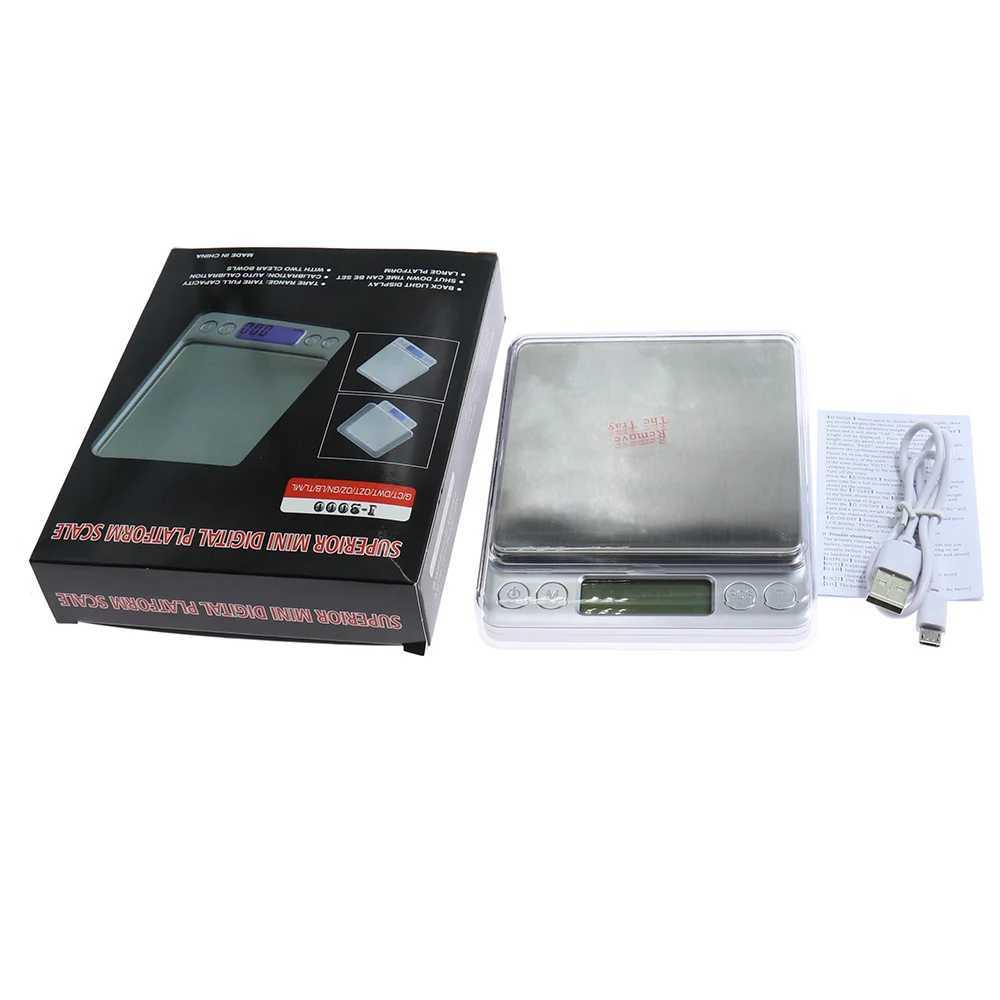 Huishoudweegschaal Opladen via USB 3kg/0,1 500g/0,01 Mini Precisie LCD Digitale Keuken Elektronische Weegschaal Gewichtsbalans Thee Bakken Lithiumbatterij 240322