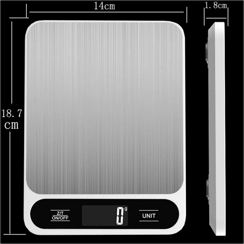 Balances domestiques 5/10 kg Balance électronique plate-forme de cuisson alimentaire Balance précise en acier inoxydable petite mesure Balance ménage cuisine échelle de gramme 240322