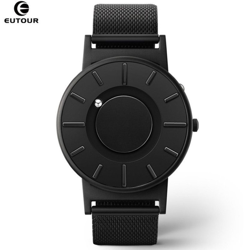 2018 Nuovo stile orologio da uomo Eutour Magnetic Ball Show Innovate orologi da polso da uomo cinturino in nylon orologio al quarzo moda Erkek Kol Saati J19212Q