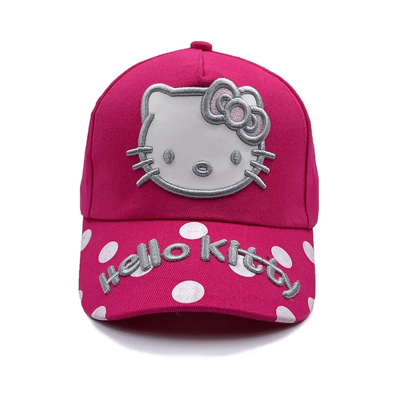 Children`s Cartoon Baseball Hat Katie Cat Ball cup Hat Cute Melody Sunshade Hat