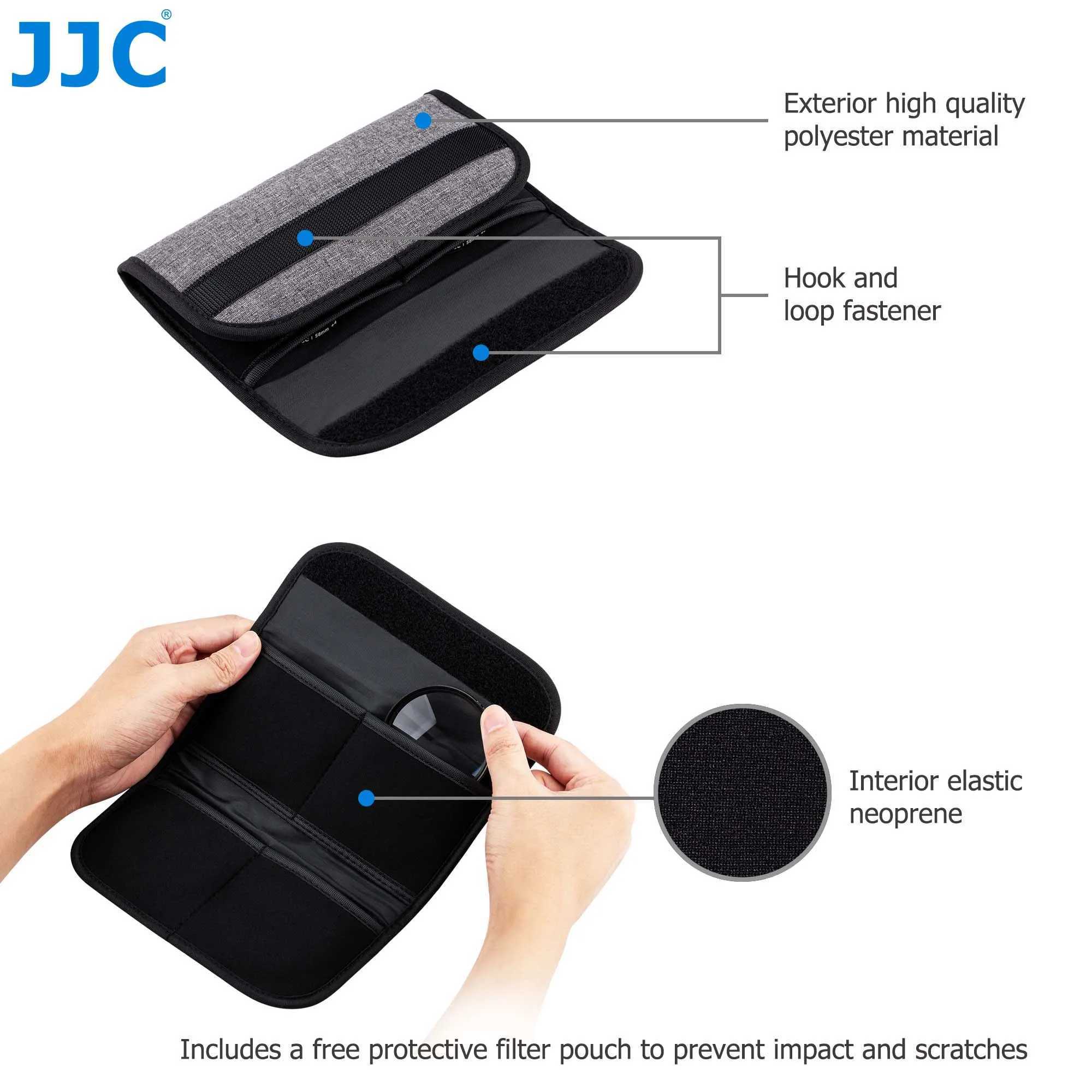 Filters JJC macro closed lens filter kit with filter bag suitable for A6600 A6500+2+4+8+10 closed filters 49mm 55mm 58mm 62m 77mmL2403