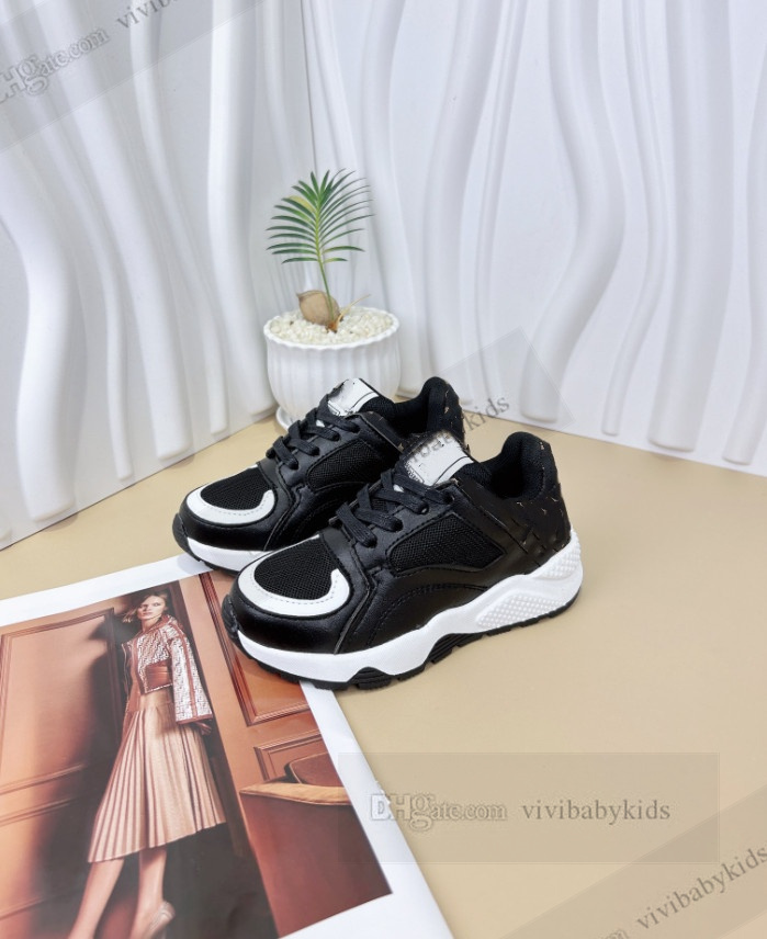Chaussures pour enfants lettre de concepteur imprimé sneaker garçons filles sport chaussures respirantes enfants entraîneurs occasionnels mode sneaker athlétique Z7355