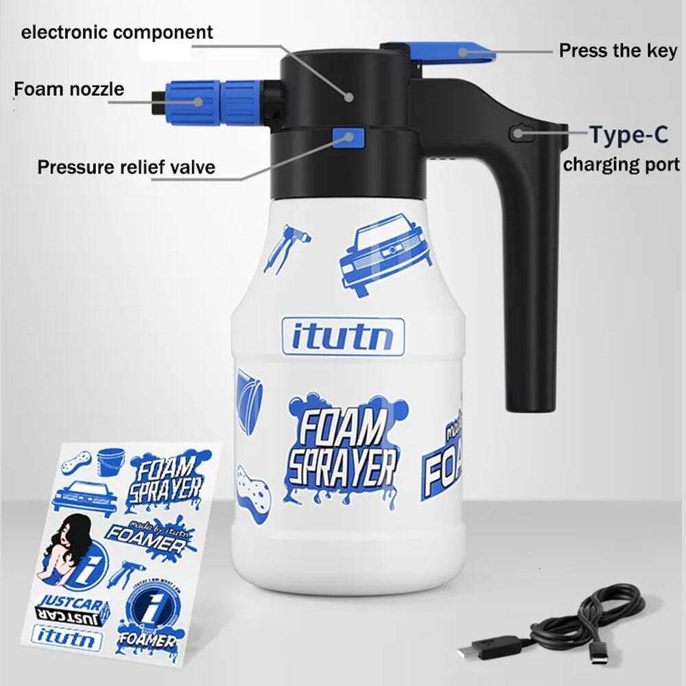 Ny 1.5L elektrisk sprutgenerator för USB 2600mAh Litium Battery Lance Endurance Car Handduk