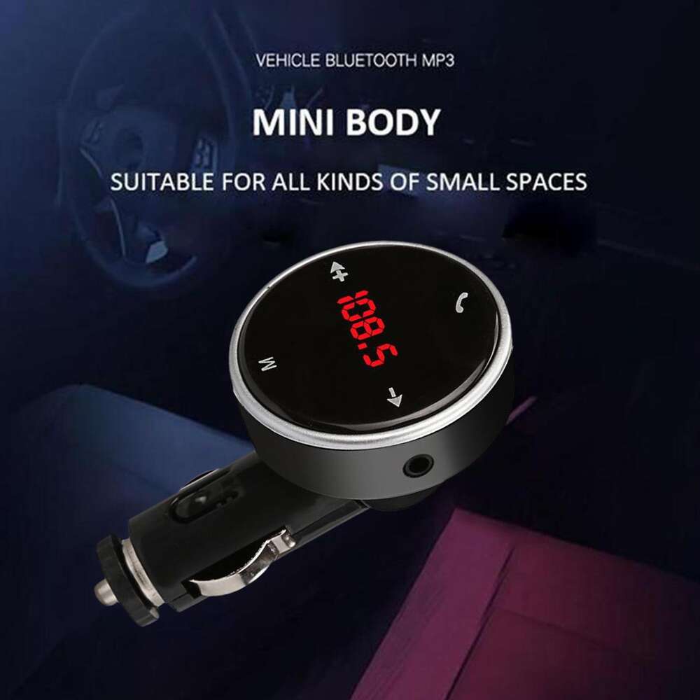 Nieuwe Zender Draadloze Bluetooth-Compatibel Fm Radio Modulator Kit Handsfree Oplader Audio Auto Aux Mp3 Muziekspeler USB