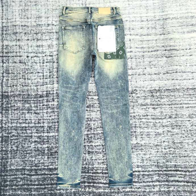 D84 ROXO Alta Qualidade Mens Jeans Angustiado Motociclista Jean Rock Skinny Slim Rasgado Buraco Stripe Moda Snake Bordado Denim Calças