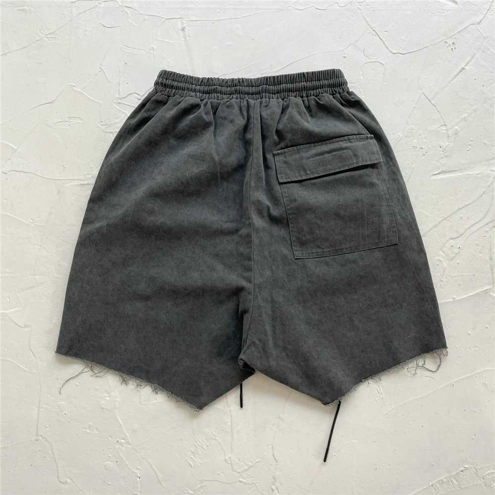 Men's Shorts Best Quality Retro Military Canvas Sweater Shorts Loose Fit Zipper Pocket Jogger J240325