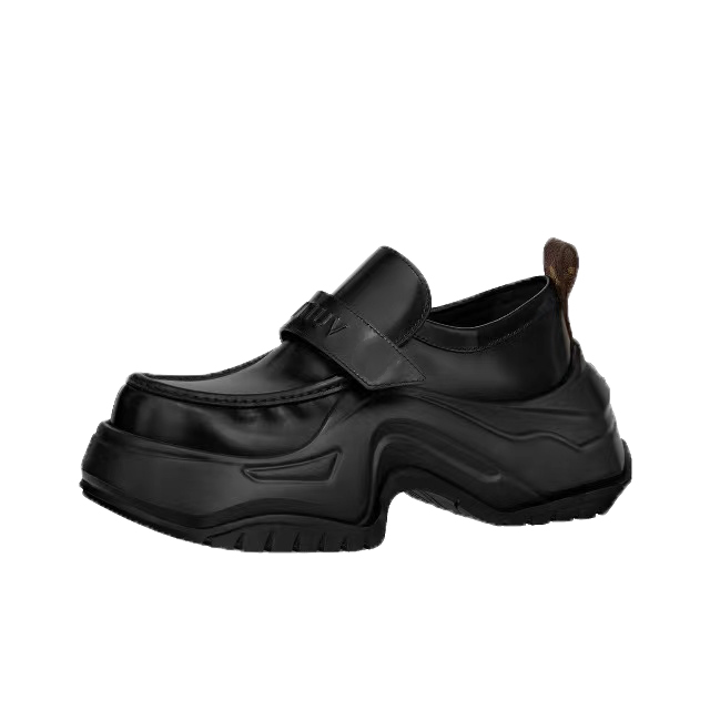 Hafif lüks kadın ayakkabılar kutu tasarımcısı gündelik ayakkabılar açık dalga taban platformu Schuhe Katı siyah yürüyüş zemin scarpe