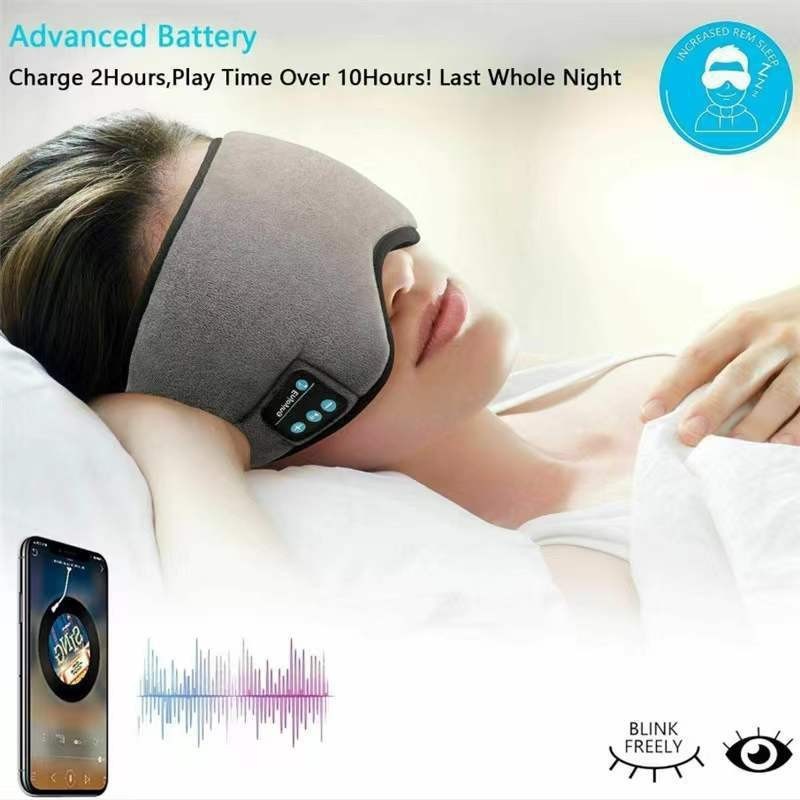 Protecteur Intelligent Sans Fil Sommeil Sieste Écouter De La Musique Bluetooth 5.0 Masque Pour Les Yeux