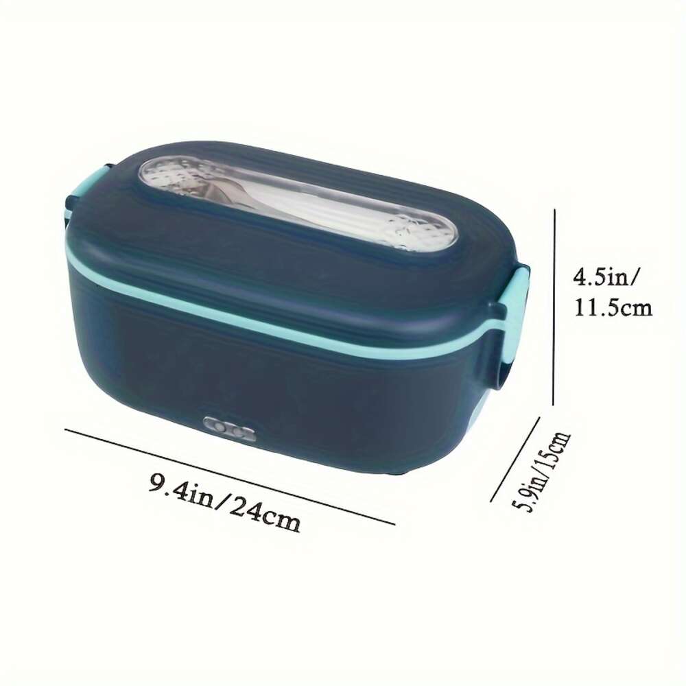 Portable Electric Lunch Box Food Heater 5 in 1 High Power 70W, Car & Work Use Removable 304 Stainless Steel Container - Carry Bag Included