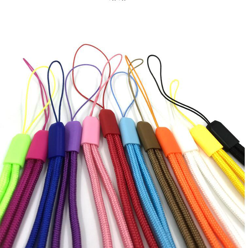 Nylon Hand Round rope Cell Phone Hanging Strap Mobile Phone Datachable short Straps Flexible Sling Necklace Rope