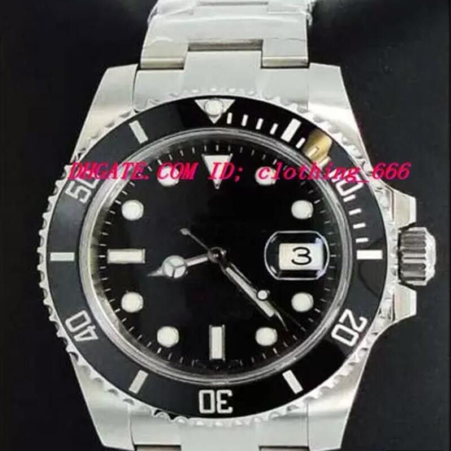 Luxury Wristwatch 116610 Ceramic Bezel Stainless Steel Bracelet Glidelock Clasp Automatic Men Watch Men's Watchs Top Quality2424