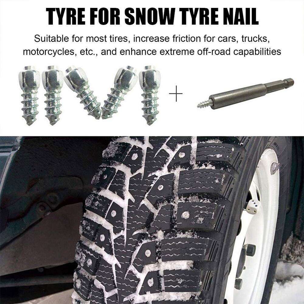 New 20/Car Tire Studs Anti-Slip Screws Nails Auto Motorcycle Bike Truck Off-Road Tyre Anti-Ice Spikes Snow Shoes Sole Cleats