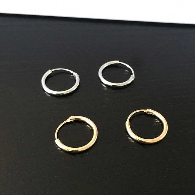 Hoop Huggie Korean Simple Small Ring Earrings Womens Geometric Ring Earrings Hip Hop GD Boys Fashion Party Jewelry Cheap Gifts 24326
