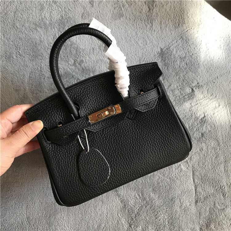 Originele birkkns tas leren damestas lychee patroon hoofdleer klassiek één schouder straddle draagbaar 20cm klein