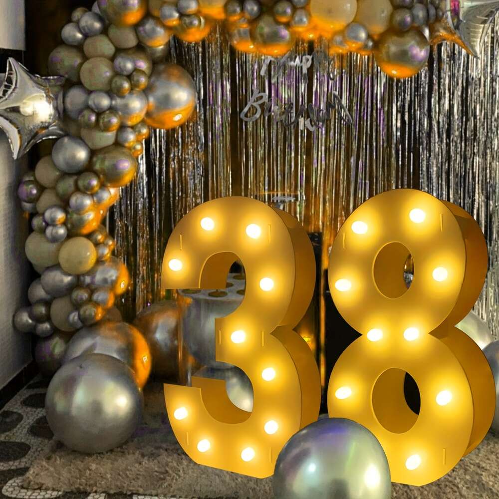 3 stopy/36 cala/91,5 cm Liczby światła balony balony łatwe w montażu markiz 1-9 MOSAIC RAME numer na rocznicę dekoracji tła