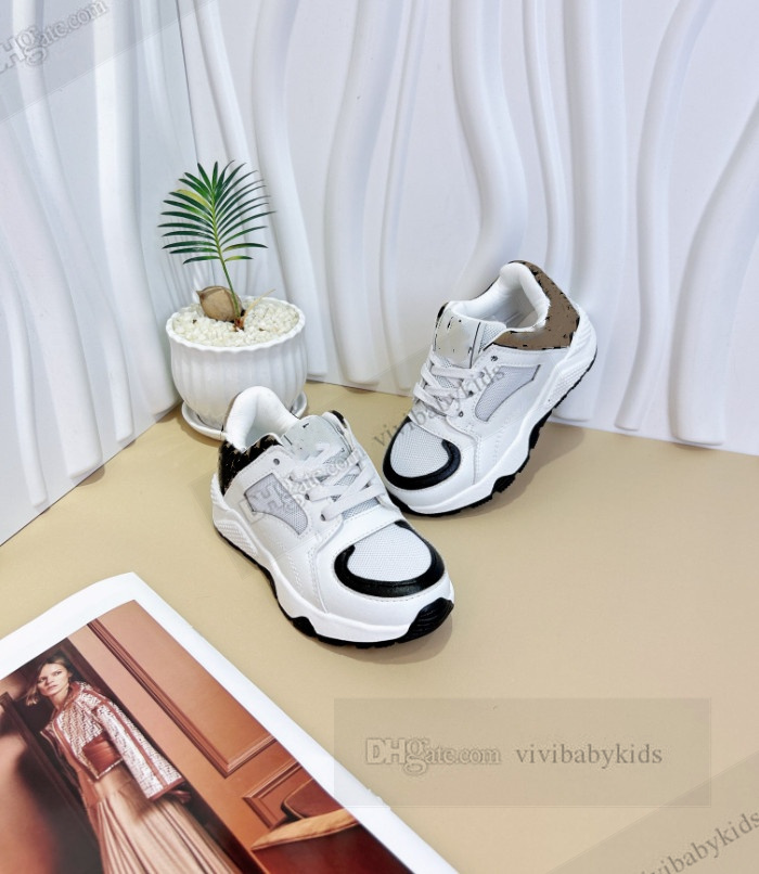 Chaussures pour enfants lettre de concepteur imprimé sneaker garçons filles sport chaussures respirantes enfants entraîneurs occasionnels mode sneaker athlétique Z7355