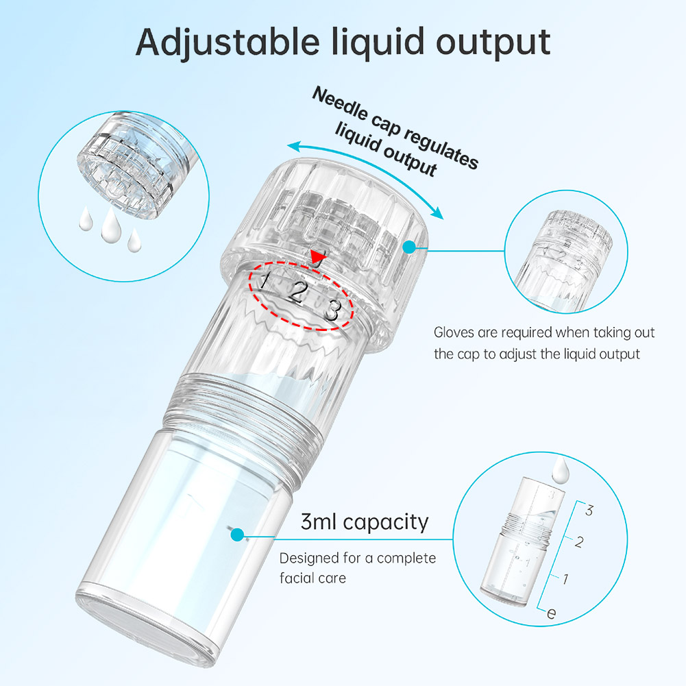 Originele H3 Hydra Meso Pen Microneedle Roller of Pas 12-pins HR HS Cartridge Naald aan voor Gezicht Stevige Lift Huidverjonging Aanscherping Hydraterende Schoonheidstool