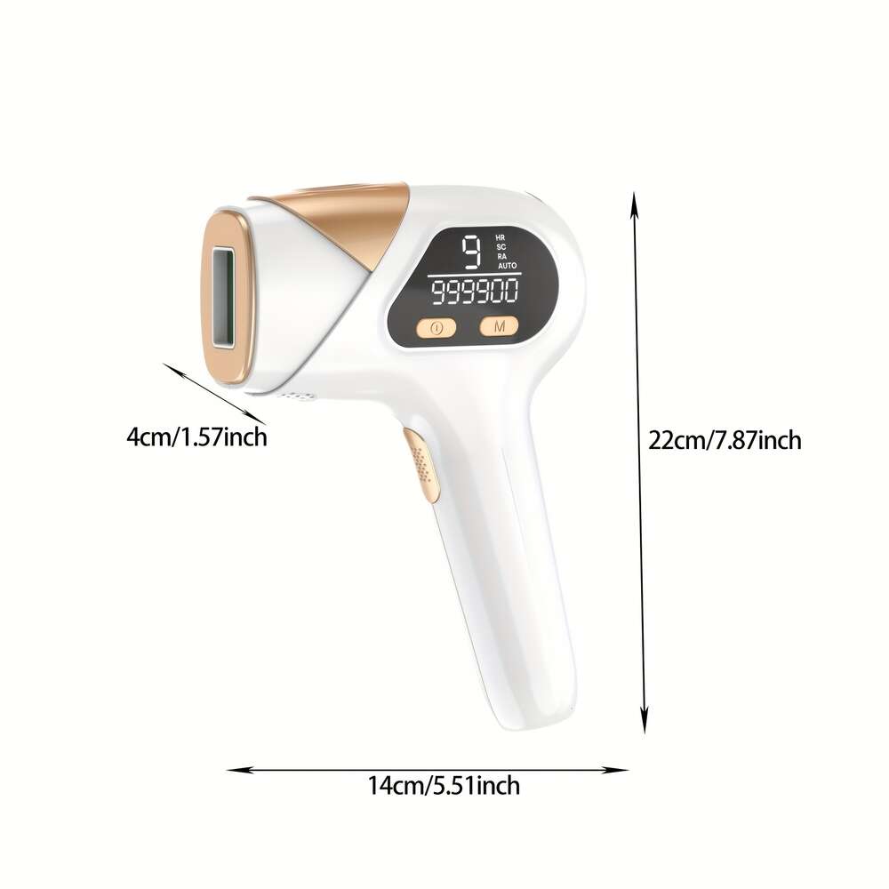 Equipment, Three-in-one IPL Intense Light Removal, Three Modes HR/RA/SC 9 999900 Flashes, LED Display of Available Times Gears, Device Suitable for Women and