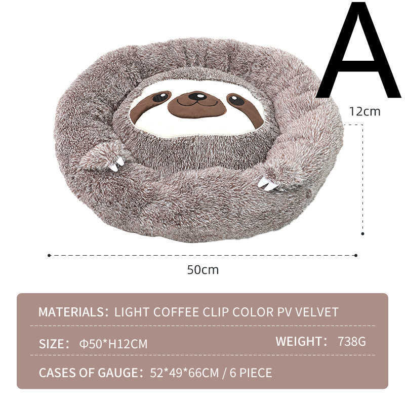 Canis canetas Slot Pet Dog Nest Plus Velvet Quente Sofá Cama Pet Suprimentos Y240322