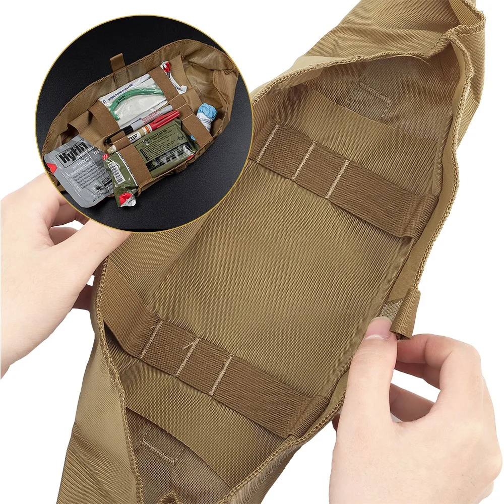 Bolsas kit de primeros auxilios tácticos bolso militar molle mando médico plegable edc vertedero bolso de supervivencia al aire libre para acampar para acampar