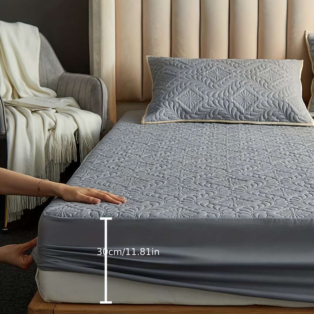 Soft and Comfortable Emed Fitted Sheet Perfect Bedroom, Guest Room, or Hotel - with Deep Pocket for A Secure Fit