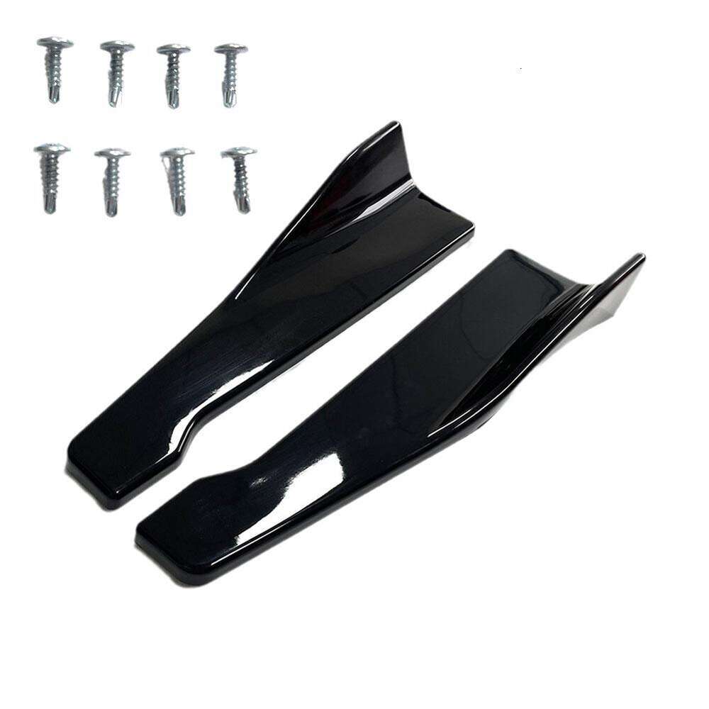 Ny universell 48 cm längd bil sidosidan kjol stötfångare spoiler splitter protector skrapa audi e90 för vw golf 5 6 tillbehör