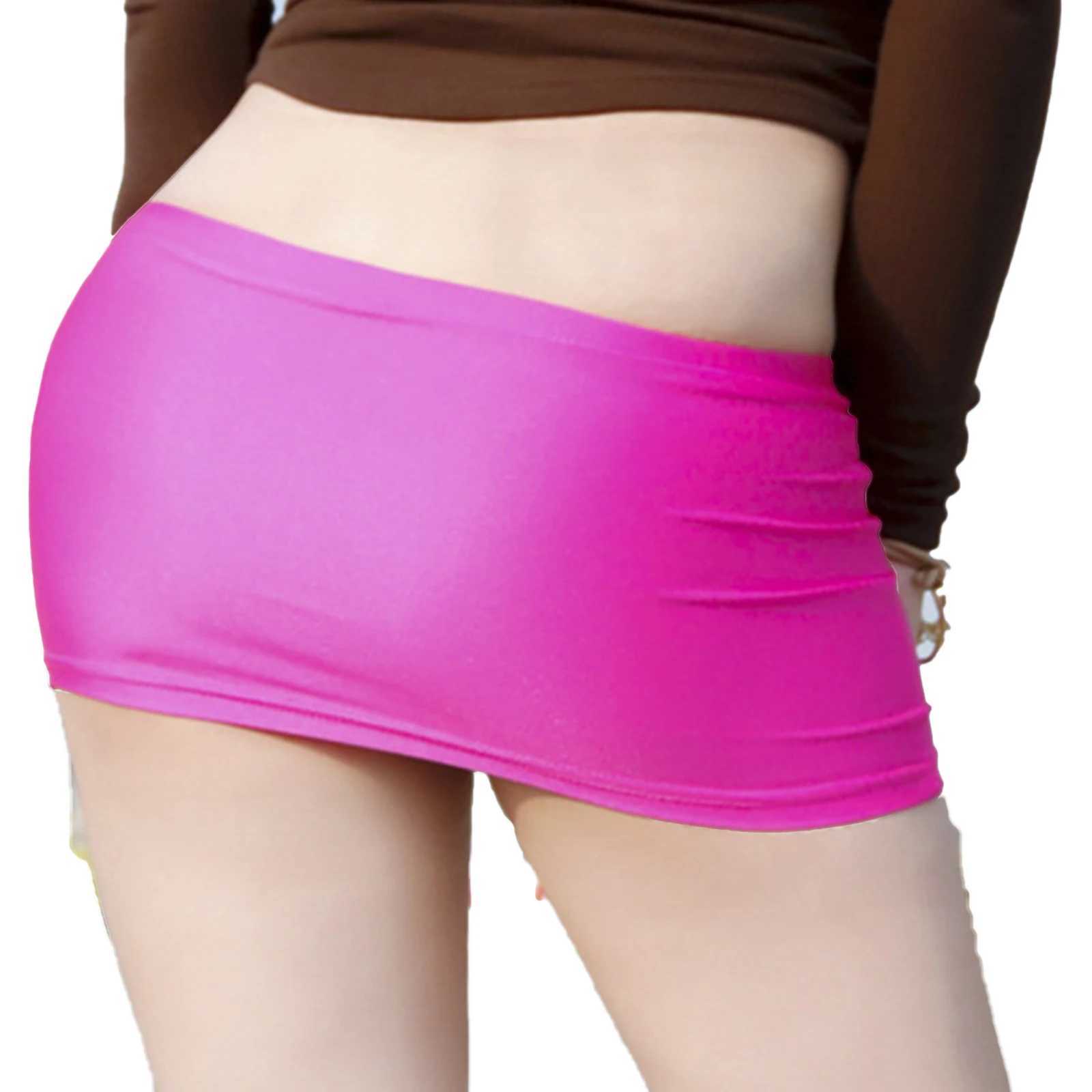 Sexy Skirt Skirts Womens low rise mini skirt solid color elastic waistband underwear mini skirt transparent super pencil skirt beach suit 24326