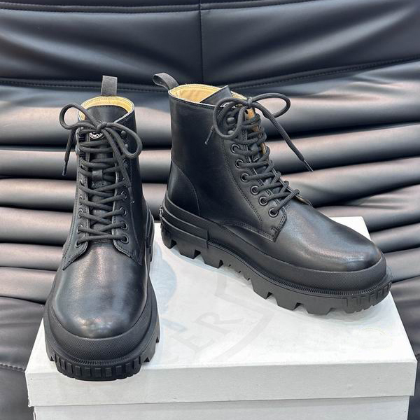 Usure de semelle d'onde résistante Bottes hommes avec plate-forme de boîte Chaussures pour hommes augmenter la hauteur de superstar concepteur de luxe Scarpe Floor marche simplicité