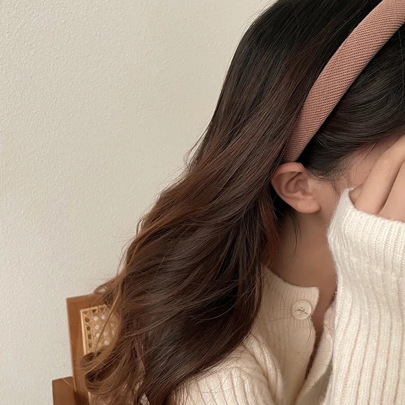 Nytt modefärgstark tunt hårband Söt fast godis pannband Bekväm headwrap koreansk stil hårbåge för kvinnor flickor