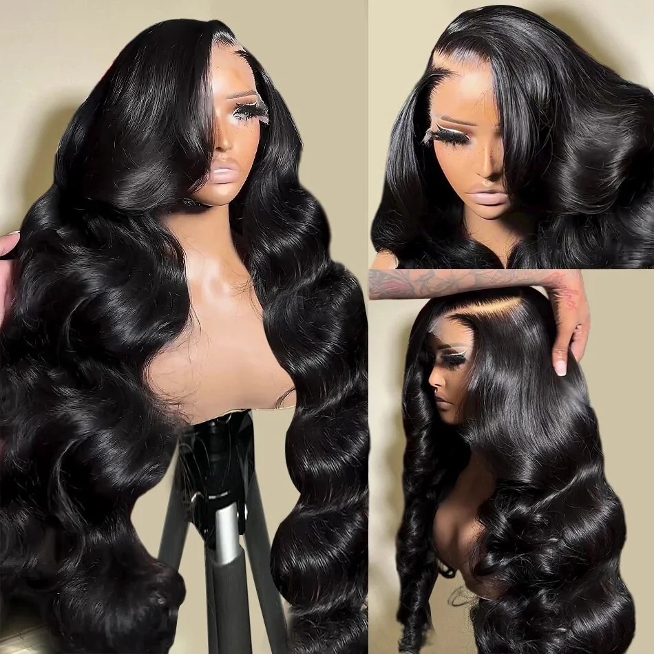 Плотность 250, 13x6, объемная волна, фронтальный парик, бразильский, 30 40 дюймов, HD, прозрачный, 13x4, кружевной фронтальный парик из натуральных волос для женщин