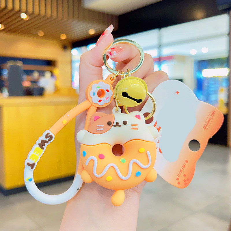 2024 Hot Sale WholesalEw Donut Animals Söt ryggsäck Pendant Key Ring Pendant Schoolväskdekoration Gåvor för barnvänner