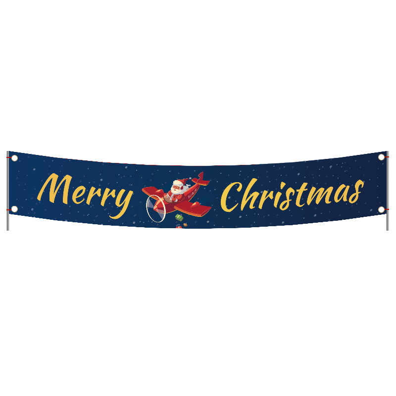 Kerstversiering Banner Kerstmis Nieuw Oud Alfabet Vakantie Feest Scène Layout Groothandel