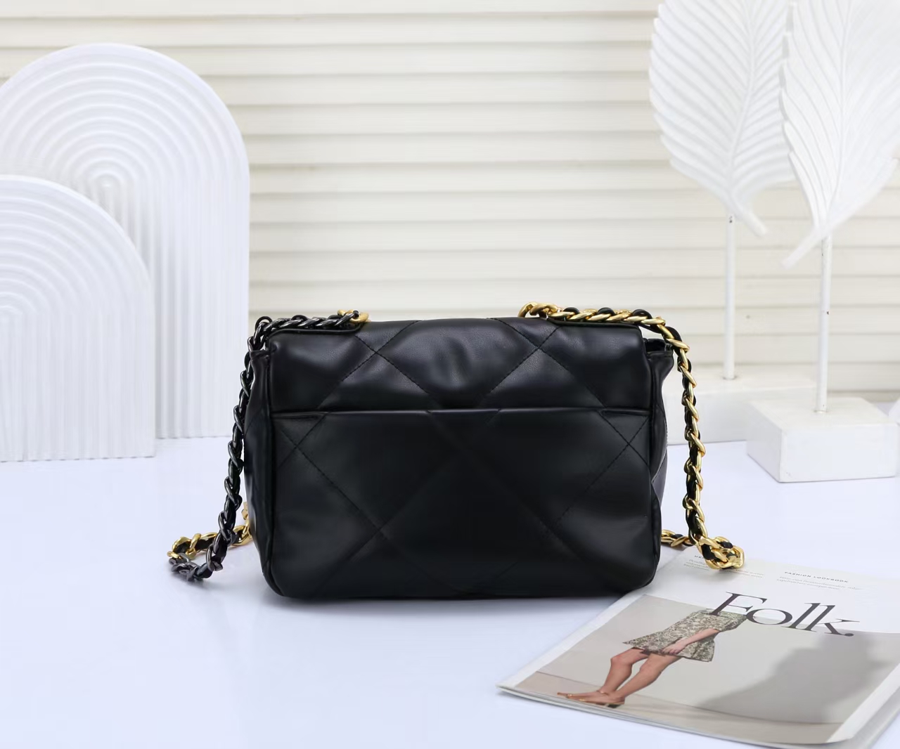 Brand Cross Body Soft leather cloud bag, small fragrant wind one shoulder crossbody bag, large capacity diamond grid chain bags