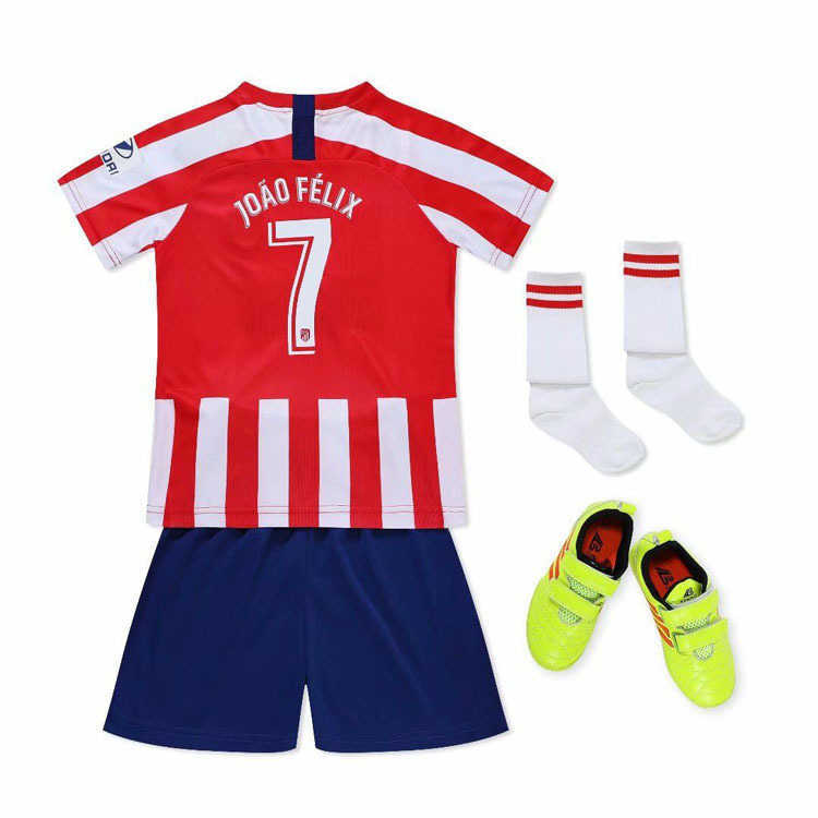 1920 Atleticos Home and Away Childrens Football Suit individuellt nummer med strumpor packade och levererade samma dag