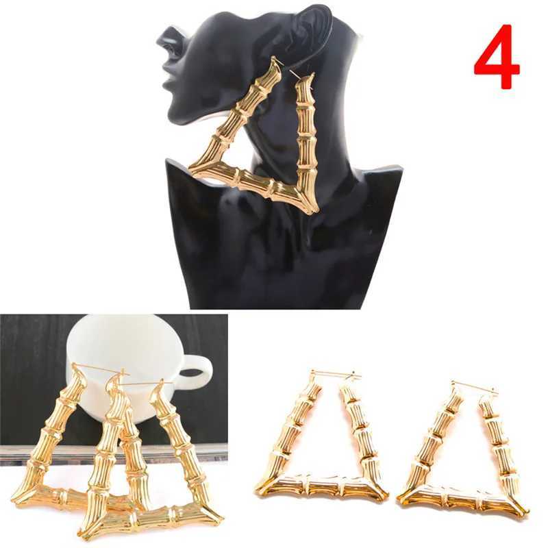 Hoop Huggie of womens ring earrings basketball wife earrings large gold ring earrings bamboo ring earrings 4 styles hot 240326