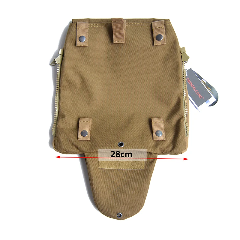 Väskor TWP038 Twinfalcons Tactical Pack Zipon Panel för taktisk Vest Military Molle Zipper Pack Tactical Pouch Bag 1000D Cordura