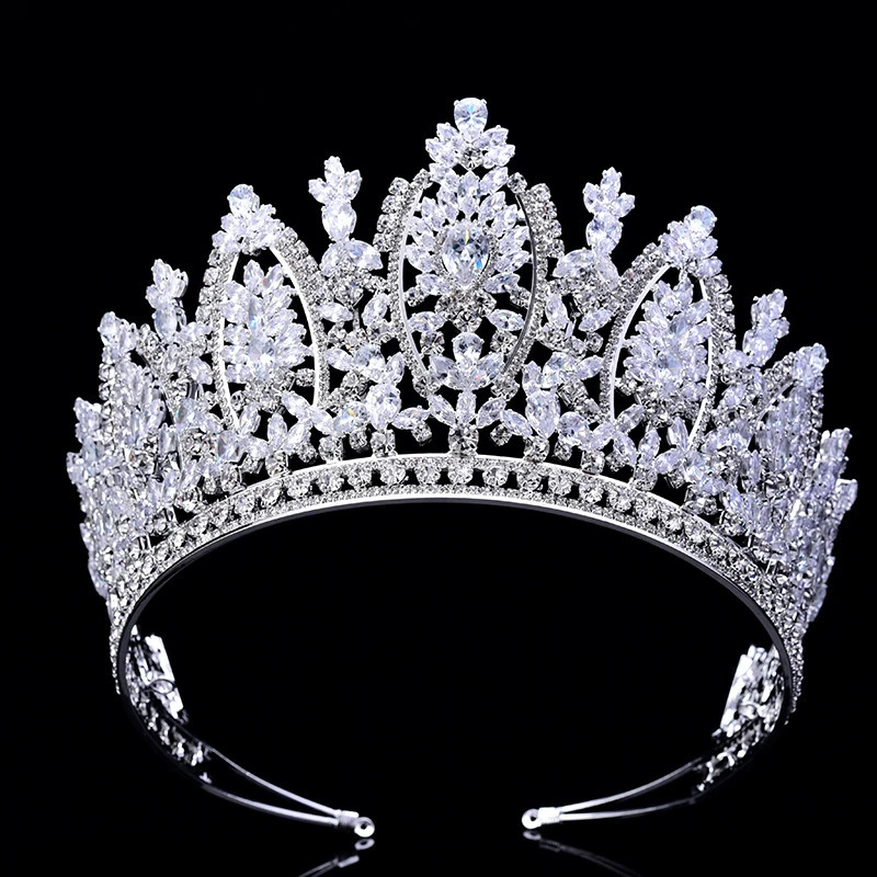 Princess Crown Hadiyana Classic Design Elegante Jóias de Cabelo de Casamento Tiaras e Zircão BC5069 Corona Princesa 240311