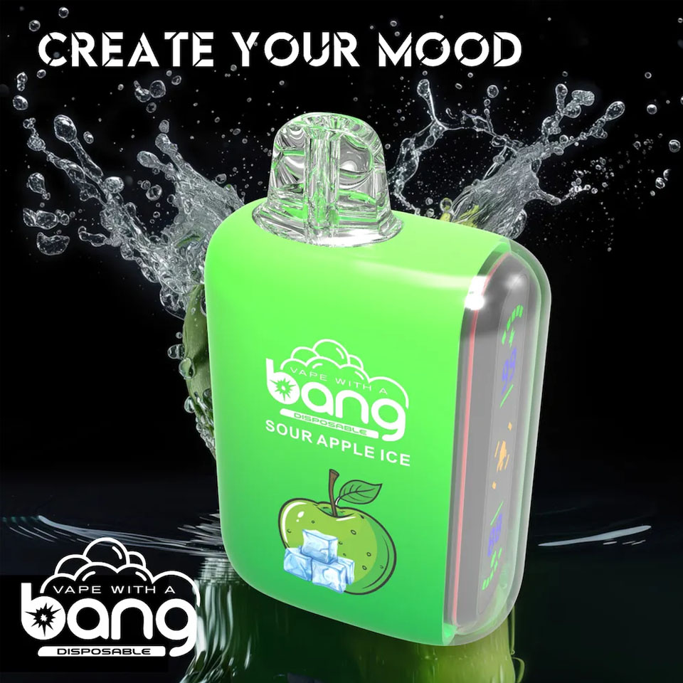 Original Bang 18000 Puff 18K Vapes descartáveis ​​recarregáveis ​​Big Smart Screen Display Vaper Pen E Cigarro com bateria de 650mAh 16ml Pré-preenchido BANG BOX 18000 18K