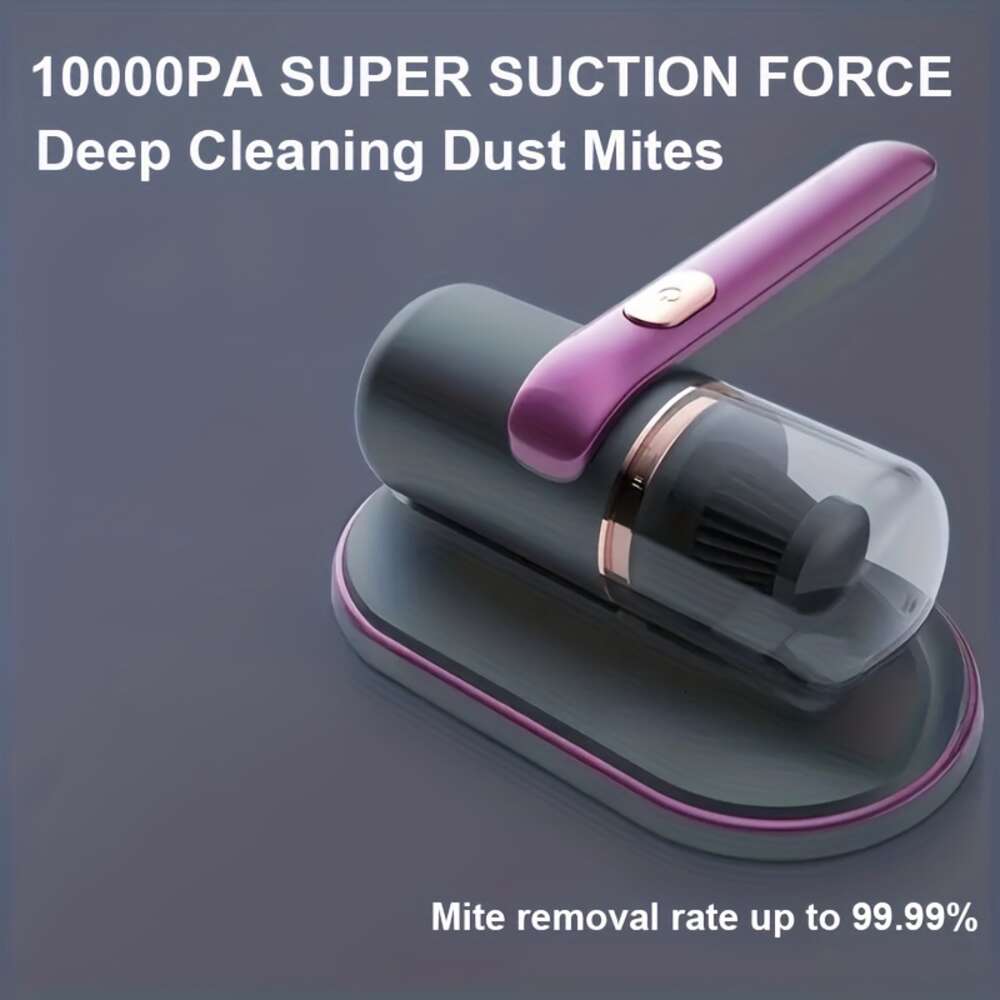 Bed Cleaner, Super Strong Suction Low Noise, UV Light, Washable HEPA Filter for Deep Clean, Handheld Vacuum, Mattress Vacuum Cordless, Effectively Clean Up