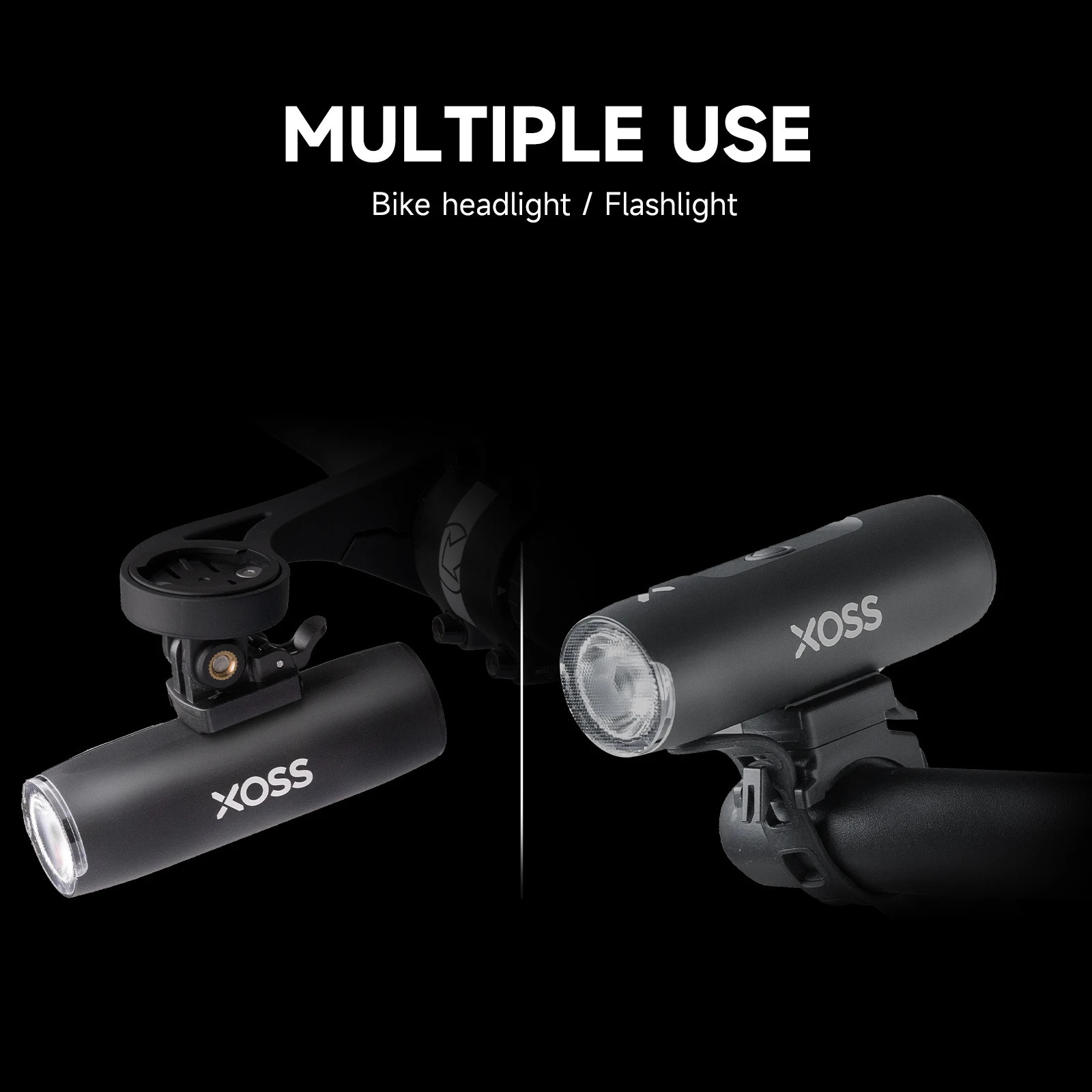 XOSS vélo lumière phare étanche USB Rechargeable lampe avant vélo Flash lumière 240322